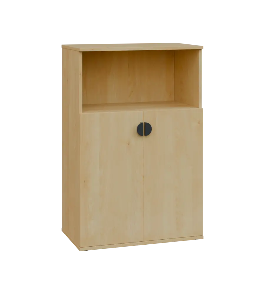 TN 3 - 7DN kancelářská skříň, 2-dveřová/nika, 1107x720x400, javor horský